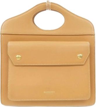 Burberry Pre-owned Handbags, female, Beige, Size: ONE SIZE Pre-owned Shoulder Bag