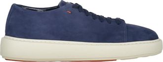 Santoni Suede Sneaker - Dames - Sneakers - Blauw - 37 1/2 EU - Leer - Schoenen
