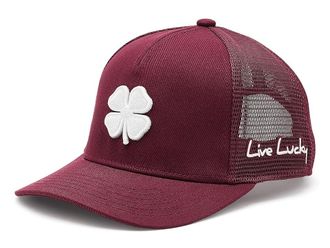 Black Clover Hardy 5 Adjustable Hat Baseball Caps Burgandy Hat/Burgandy Mesh, Cotton