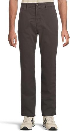 Paige Vincent Stretch Sateen Chino Mens Casual Pants Dark Iron : 30 32, Cotton/Spandex
