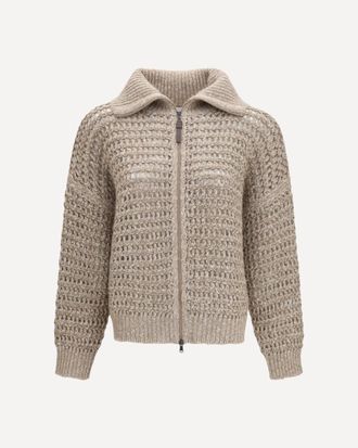 Brunello Cucinelli Cashmere Cardigan with central pocket Female M