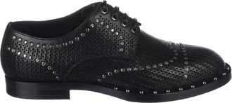 Dolce & Gabbana Marsala leather derby shoes