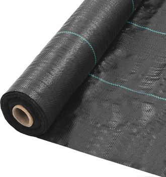vidaXL Weed & Root Control Mat PP 6.5x164 Black, 45228