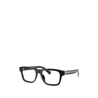 Dolce & Gabbana Rechthoekige Bril - Heren - Accessoires - Zwart - Maat: 53 MM