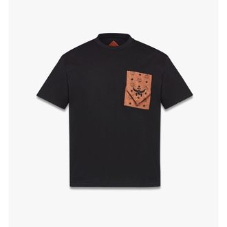MCM Monogram Patch Pocket T-Shirt in Organic Cotton