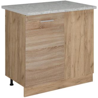 Vicco Mobile ad angolo cucina R-Line, Sonoma, 86 cm pl Marmo
