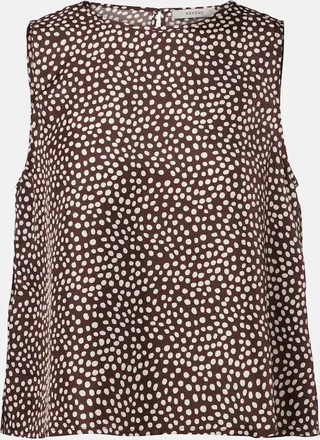 Asceno Sofia silk twill top