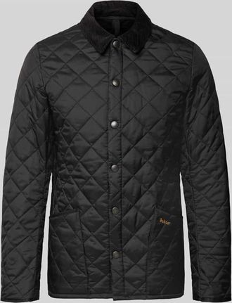 Barbour Steppjacke mit Umlegekragen in Black, Größe XL