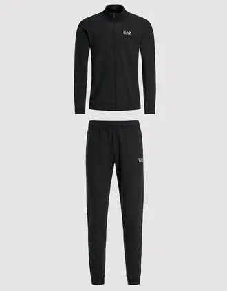 Emporio Armani Mens Core Logo Tracksuit - Black / White - Size: 44/Regular