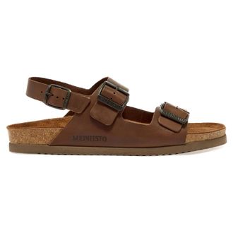 Mephisto Mephisto Nardo Nubuck Mens Slides Sandals - Dark Brown - Size:UK 10.5