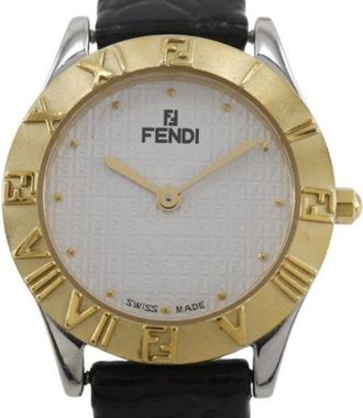 Fendi Pre-owned Watches, female, White, Size: ONE SIZE Pre-owned Stainless Steel Watch