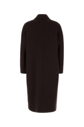 Ismad London Womens Brown Cashmere Blend Angus Coat Marrone Cappotti