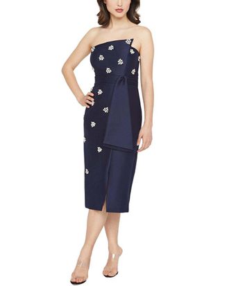 Kay Unger Ria Embellished Midi Dress