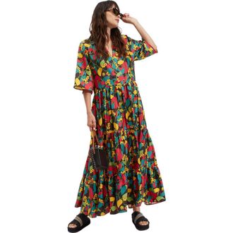 La DoubleJ The J Dress Vines Brown at Nordstrom, Size X-Small