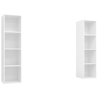 Berkfield Home Wall-mounted TV Cabinets 2 pcs White Engineered Wood