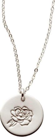 Made by Mary September Birth Flower Necklace in Silver at Nordstrom, Size Medium