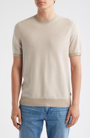 BOSS Jianfranco Cotton T-Shirt in Beige at Nordstrom, Size Xx-Large