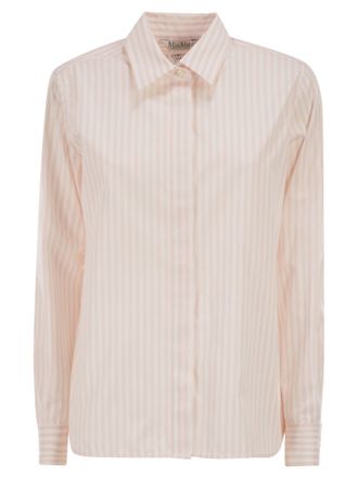 Max Mara Mxmaccenni Striped Poplin Shirt
