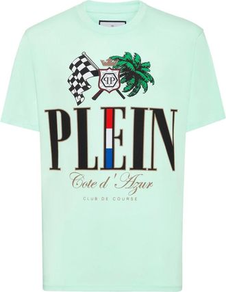 Philipp Plein Heren, Tops, Groen, Maat: S Katoen