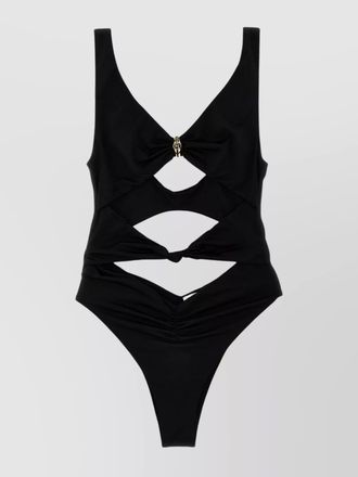 Elisabetta Franchi knot one-piece swimsuit