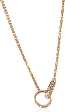 Cartier Pre-Owned Cartier Rose Gold Diamond Love Necklace