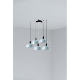 Faro Barcelona Tatawin M L&aacute;mpara Colgante Azul Gris&aacute;ceo 20340-147-5l