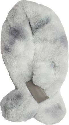 MARCUS ADLER Ombre Faux Fur Collar Scarf in Grey at Nordstrom Rack