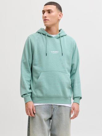 Jack & Jones Kapuzensweatshirt JACK & JONES JJESOHO SWEAT HOOD NOOS, Herren, Gr. XXL, mineral blau, angeraute Sweatware, Obermaterial: 80% Baumwolle, 20% Polyester