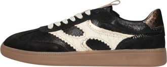 Notre-V Anemone-63 Sneaker - Dames - Schoenen - Zwart - Maat: 37 EU Leer