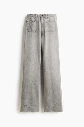 H&M Wide Ultra High Jeans - Grau