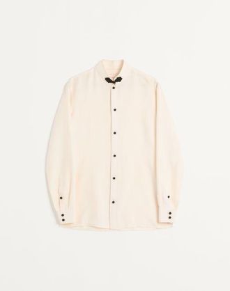 Valentino Silk Shantung Shirt With Toggle