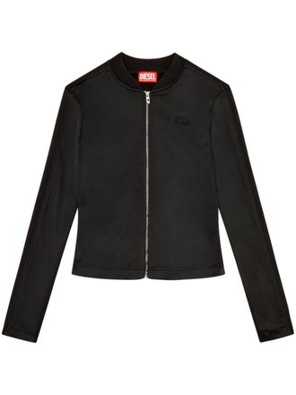 Diesel Oper logo-embroidered jacket - Black