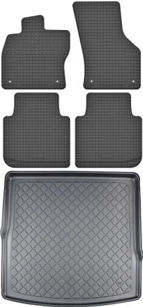 OEM Volkswagen Tiguan Ii Alspace Suv Desde Noviembre De 2017. Juego De Alfombrillas De Goma Para Coche Y Alfombrilla Para Maletero