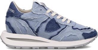 Philippe Model Tropez Haute Running - Dames - Sneakers - Blauw - 38 EU - Katoen - Schoenen
