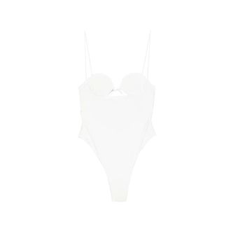 Os&eacute;ree One-piece, female, White, Size: S Bridal Shell Swimsuit
