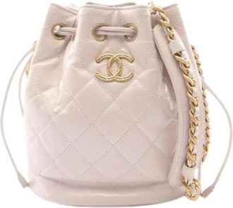 Chanel Pre-owned Matelasse Leather Bucket Bag - Pre-owned - Mujer - Rosa - ONE SIZE