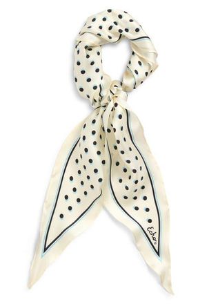 Echo Dot Silk Diamond Scarf in Cream at Nordstrom