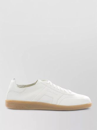 Santoni leather low-top sneakers