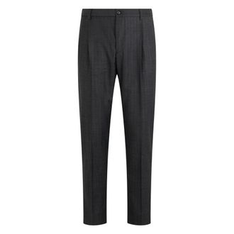 Dolce & Gabbana Straight cut Trousers - male - Dolce & Gabbana - Suit Trousers - Gray - XL - Trousers