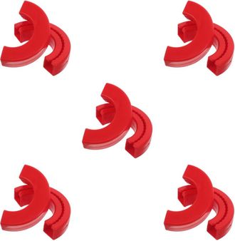 OEM 10 Fundas Rojas Para Ganchos, De Goma Resistente