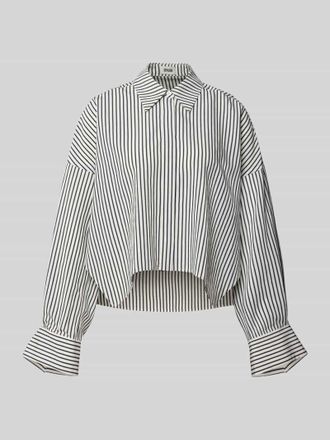 Drykorn Drykorn Relaxed Fit Hemdbluse mit verdeckter Knopfleiste Modell OSHIA in Marine, Gr&ouml;&szlig;e 38