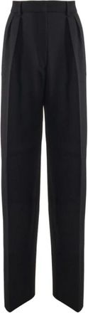 Sportmax Broeken, Dames, Zwart, XS, Zwarte Tibet Broek