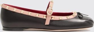Valentino Garavani Ballerine Mary Jane Rockstud in nappa con borchie