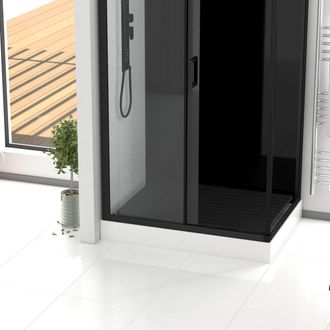 Aurlane Tarima De Madera Compuesta Gris Para Cabina Rectangular - Dimensiones 96.5 X 65 X 3.2 Cm
