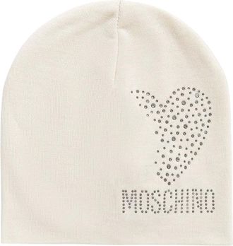 Moschino Gorro de lana - Accessories - Mujer - Beige - ONE SIZE