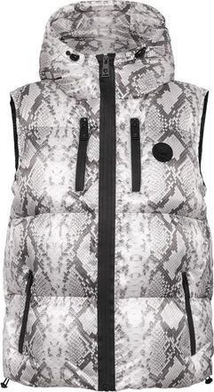 Plein Sport Down Vest Python - Dames - Bodywarmers - Grijs - M - Nylon - Fitness