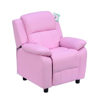 HOMCOM Children Recliner Chair - Pink | TJ Hughes