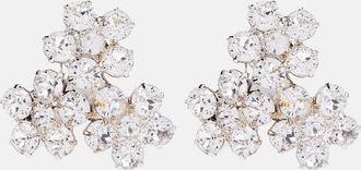 Jennifer Behr Violet crystal-embellished earrings