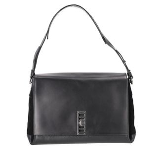 Proenza Schouler Pre-owned Womens Elliot Shoulder Bag in Black Leather - One Size