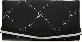 Chanel Pre-owned Wallets, female, Black, Size: ONE SIZE Pre-owned Long Wallet